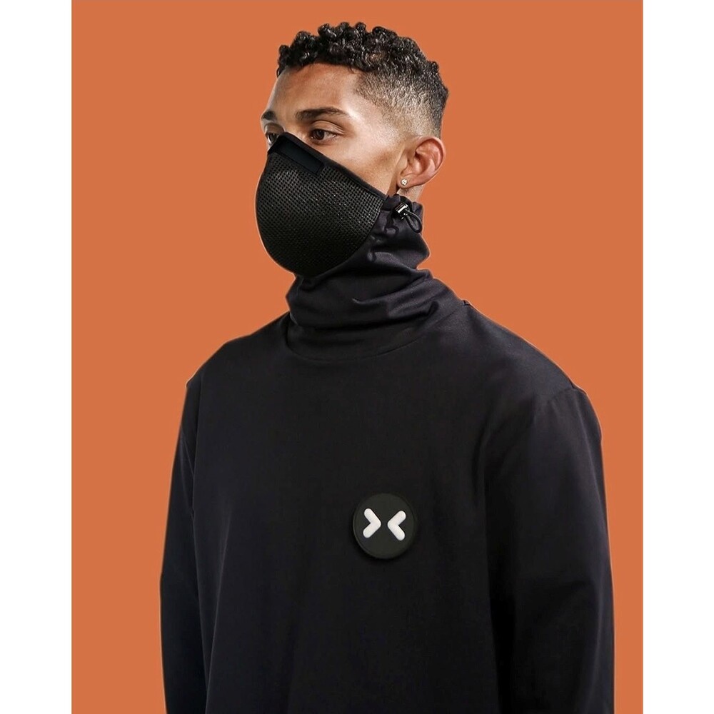 XUPERMASK XG BV SHIRT LS Black Long Sleeve High Neck Men's T-Shirt L/XL